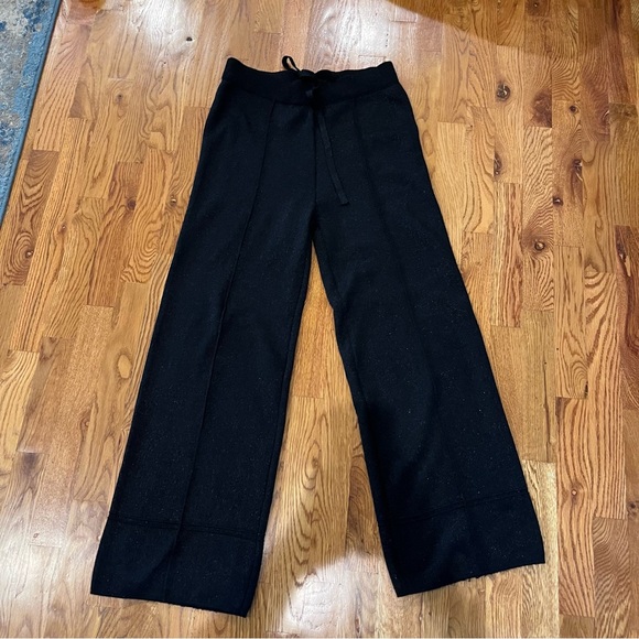 Nanette Lepore Pants - Nanette Lepore Black Sparkle Knit Pants Size Medium